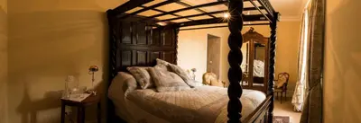 Un ou plusieurs lits dans un hébergement de l'établissement Château de Valette