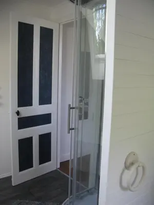 Salle de bains dans l'établissement La maison