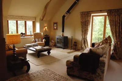 Coin salon dans l'établissement Chateauret