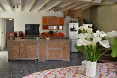 Cuisine ou kitchenette dans l'établissement l'heureux bazar