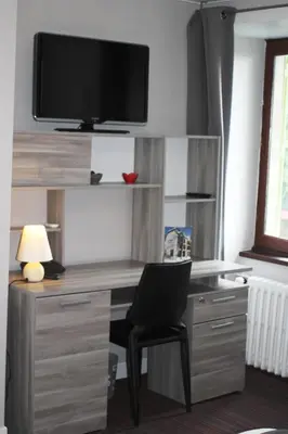 Télévision ou salle de divertissement dans l'établissement Hôtel des Chazes