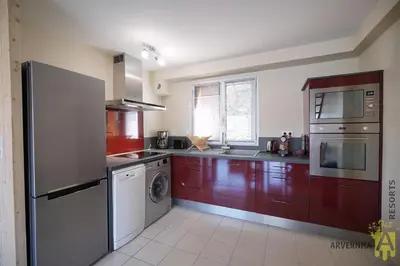Cuisine ou kitchenette dans l'établissement Le Chaudefour
