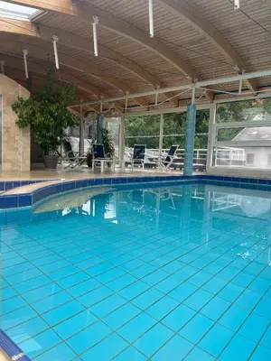 Piscine de l'établissement Logis Hôtel Regina ou située à proximité