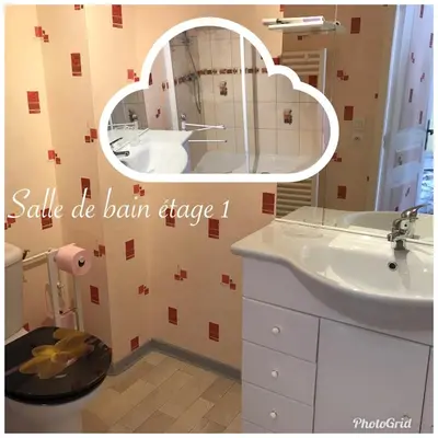 Salle de bains dans l'établissement la petite forge