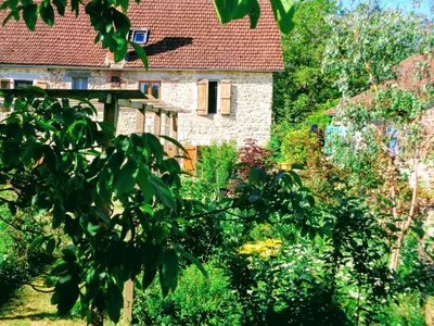 Jardin de l'établissement Dordogne Farmhouse