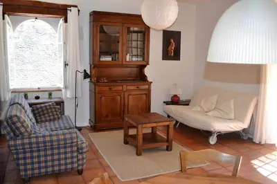Coin salon dans l'établissement Le Manoir