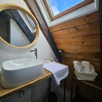 Salle de bains dans l'établissement DATCHA ANASTASIA