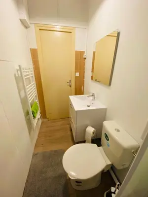 Salle de bains dans l'établissement Résidence Les Pâquerettes N3