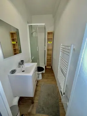 Salle de bains dans l'établissement Résidence Les Pâquerettes N3