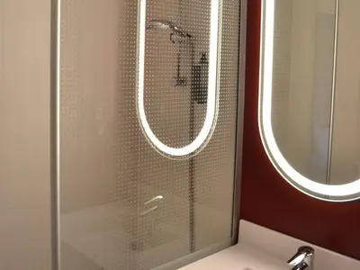 Salle de bains dans l'établissement ibis Egletons