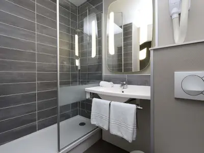 Salle de bains dans l'établissement ibis Egletons