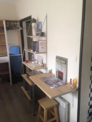 Cuisine ou kitchenette dans l'établissement Studio très confortable