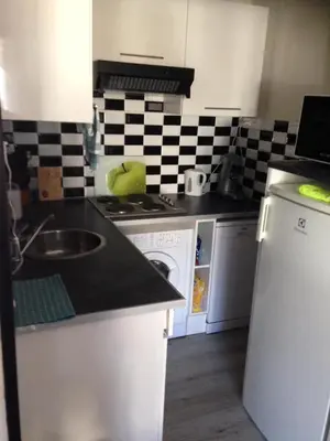Cuisine ou kitchenette dans l'établissement Studio très confortable