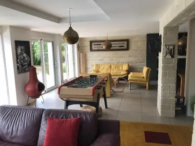 Coin salon dans l'établissement Merveilleuses chambres d'hôtes à Panazol