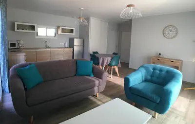 Cuisine ou kitchenette dans l'établissement Hameau de Biscaye
