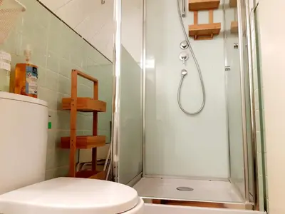 Salle de bains dans l'établissement La Villa des Thermes