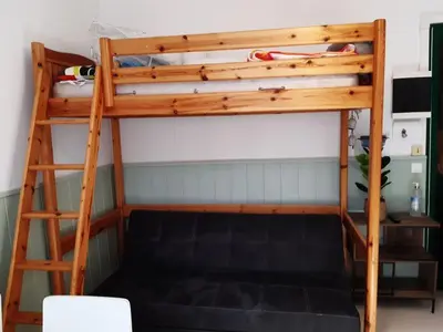 Un ou plusieurs lits superposés dans un hébergement de l'établissement La Villa des Thermes