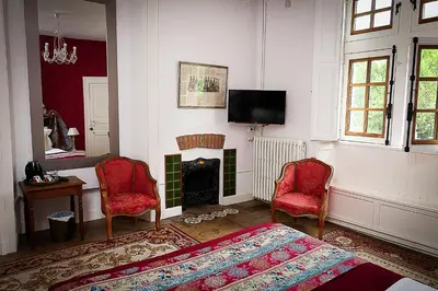 Télévision ou salle de divertissement dans l'établissement Manoir XV Domaine de Peyrafort