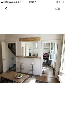 Cuisine ou kitchenette dans l'établissement Maison cocooning avec petit jardin privatif