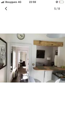 Cuisine ou kitchenette dans l'établissement Maison cocooning avec petit jardin privatif