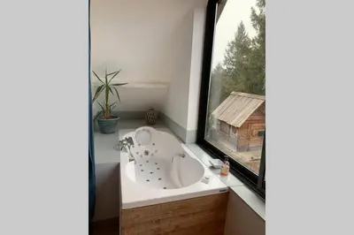 Salle de bains dans l'établissement Parador Vert