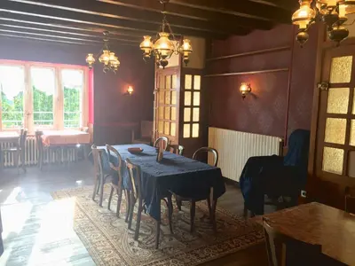 Coin salon dans l'établissement Chambres chez l'habitant et table d'hôtes Crocq 