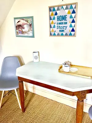 Coin salon dans l'établissement Chambres chez l'habitant et table d'hôtes Crocq 
