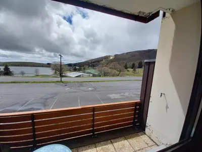 Vue générale sur la montagne ou vue sur la montagne depuis l'appartement