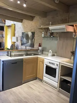 Cuisine ou kitchenette dans l'établissement The Cottage