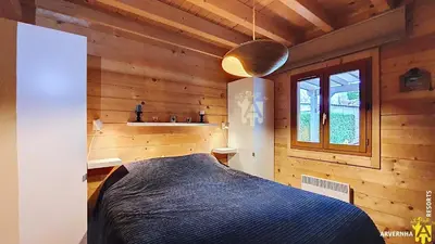Un ou plusieurs lits dans un hébergement de l'établissement Chalet de Cécile 1