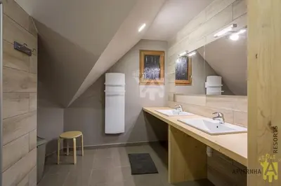 Salle de bains dans l'établissement Gîte du Père François