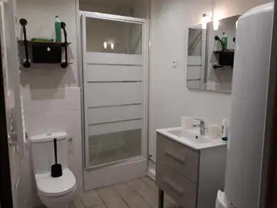 Salle de bains dans l'établissement Volc Appart