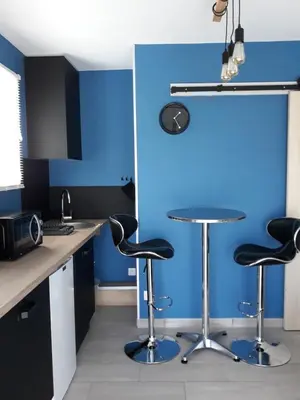 Cuisine ou kitchenette dans l'établissement Volc Appart