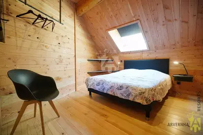 Un ou plusieurs lits dans un hébergement de l'établissement Grande Cabane du Lac