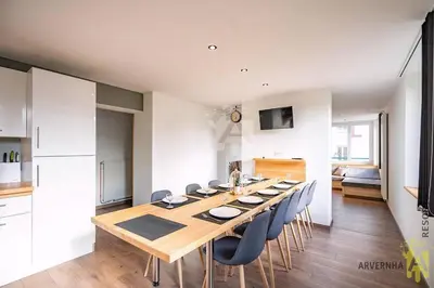 Cuisine ou kitchenette dans l'établissement Mouteroun 3