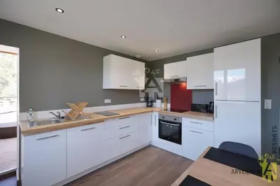 Cuisine ou kitchenette dans l'établissement Mouteroun 3