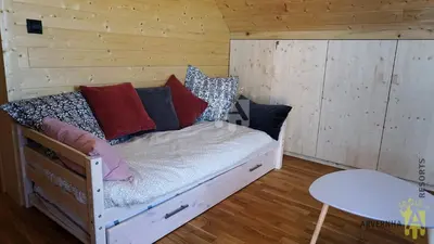 Un ou plusieurs lits dans un hébergement de l'établissement Chalet Nid Nous