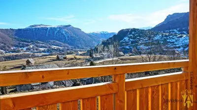 Paysage naturel près de le chalet