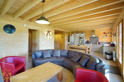 Cuisine ou kitchenette dans l'établissement Chalet de Solène