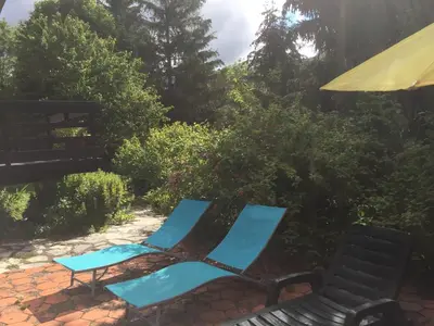 Jardin de l'établissement Chalet les Eglantines