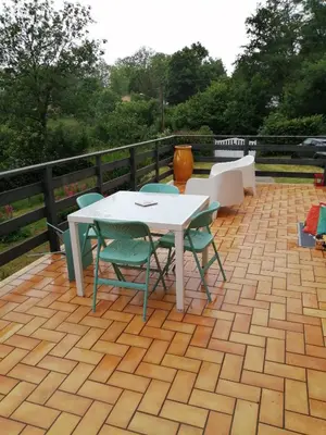 Balcon ou terrasse dans l'établissement Chalet Dionysos