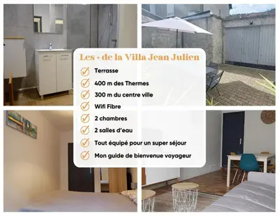 Cuisine ou kitchenette dans l'établissement Villa Jean Julien - Le Sancy - Wifi - 2 chambres - 2 Salles d'eau - Rdc - 8 personnes - Terrasse
