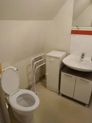 Salle de bains dans l'établissement Les Milles Gouttes Résidence La Feuillée