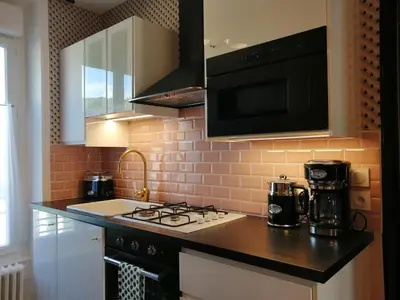 Cuisine ou kitchenette dans l'établissement Villa Étienne