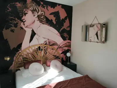 Un ou plusieurs lits dans un hébergement de l'établissement Villa Étienne