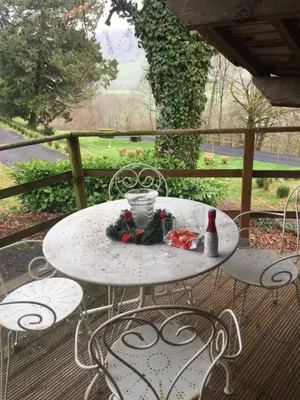 Balcon ou terrasse dans l'établissement haras de la Cère et ses chevaux