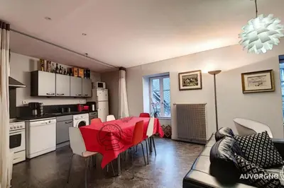 Cuisine ou kitchenette dans l'établissement Gîte des Remparts