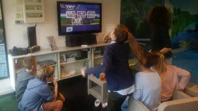 Télévision ou salle de divertissement dans l'établissement PERCHE, FISH AND GITES
