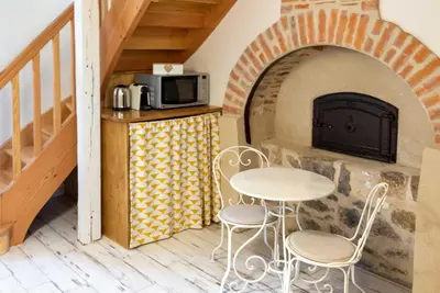 Cuisine ou kitchenette dans l'établissement au Mas de Garet - Chambre d'hotes de Charme