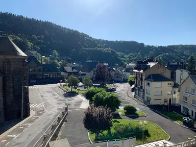 Vue générale sur la montagne ou vue sur la montagne depuis l'appartement